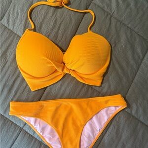 Shade & Shore Yellow Push-Up Bikini